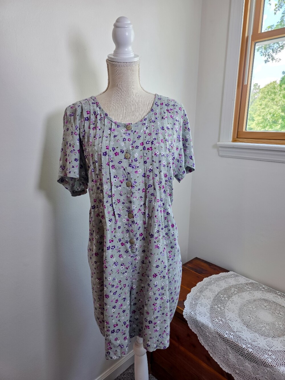 Vintage 90s Basic Editions Floral Romper